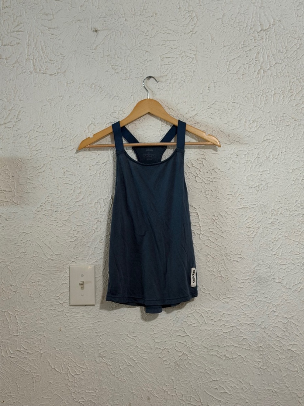 Adidas Women’s Blue Racerback Athletic Workout Tank Top Size Small